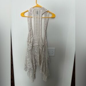 Vanity Cream Lace Cardigan